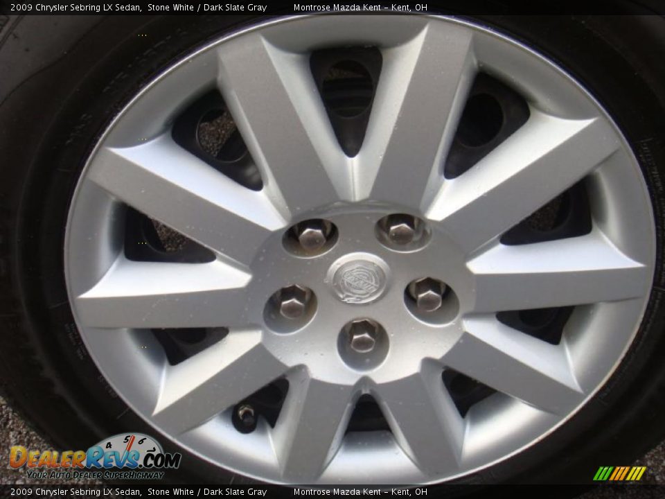 2009 Chrysler Sebring LX Sedan Stone White / Dark Slate Gray Photo #28