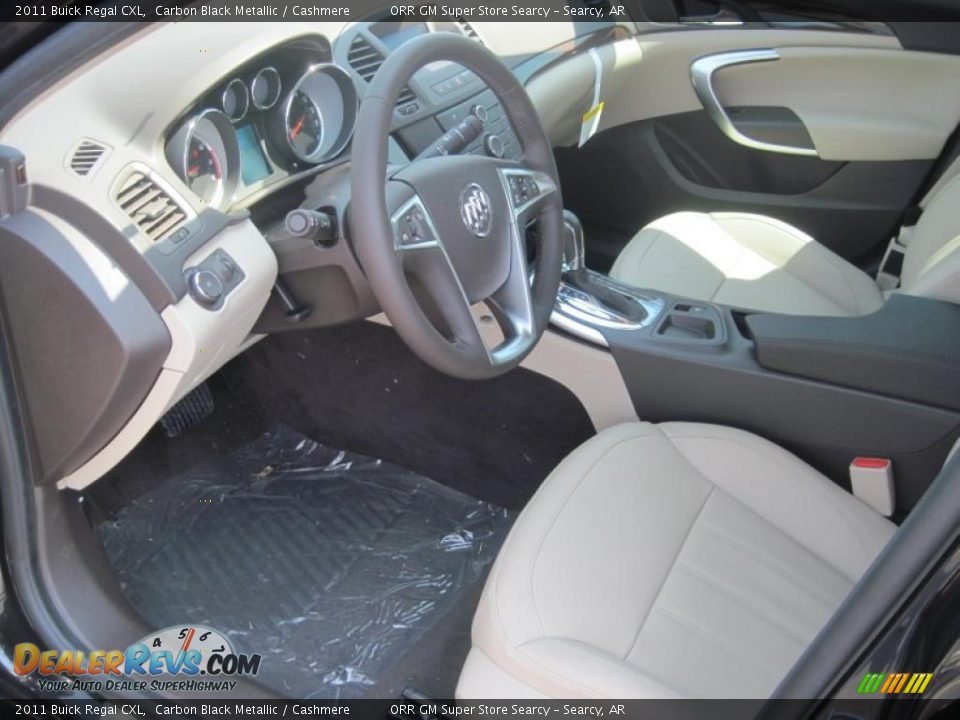 2011 Buick Regal CXL Carbon Black Metallic / Cashmere Photo #6