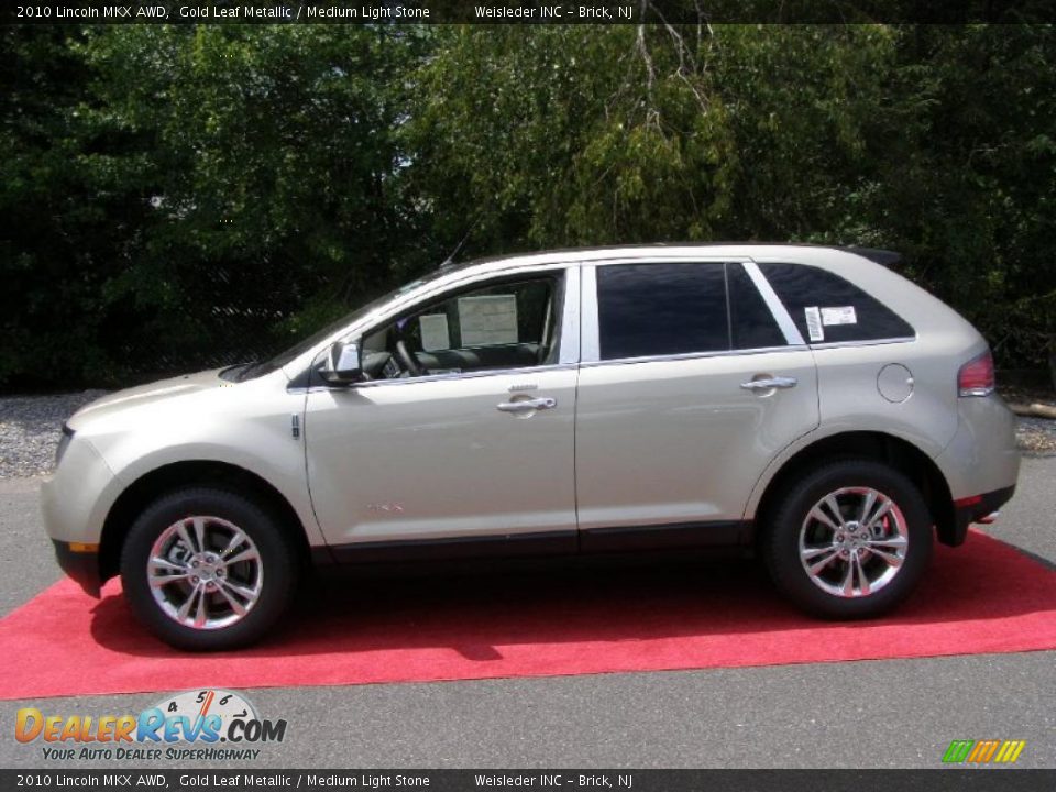 2010 Lincoln MKX AWD Gold Leaf Metallic / Medium Light Stone Photo #4
