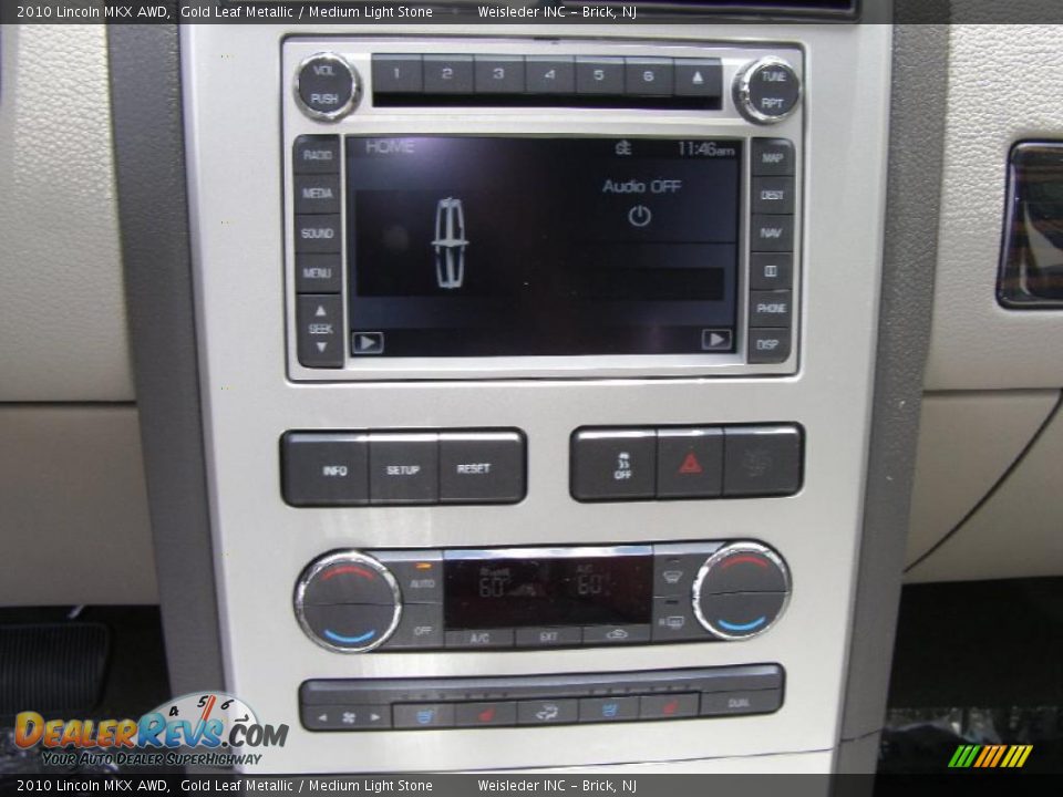2010 Lincoln MKX AWD Gold Leaf Metallic / Medium Light Stone Photo #10
