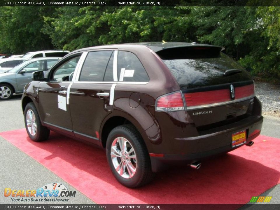 2010 Lincoln MKX AWD Cinnamon Metallic / Charcoal Black Photo #5