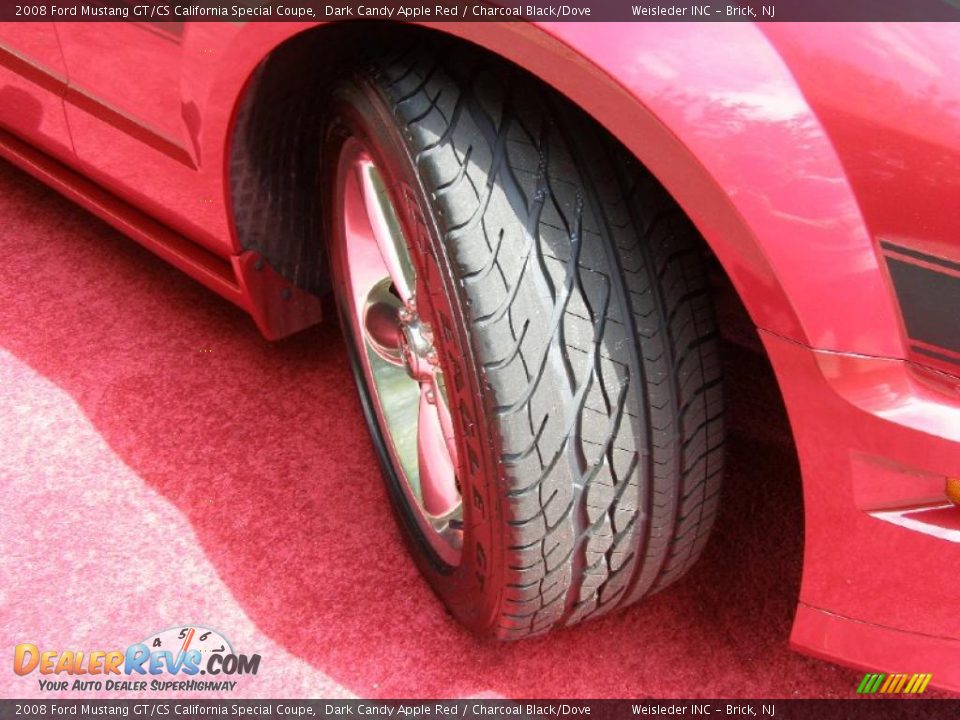 2008 Ford Mustang GT/CS California Special Coupe Dark Candy Apple Red / Charcoal Black/Dove Photo #4