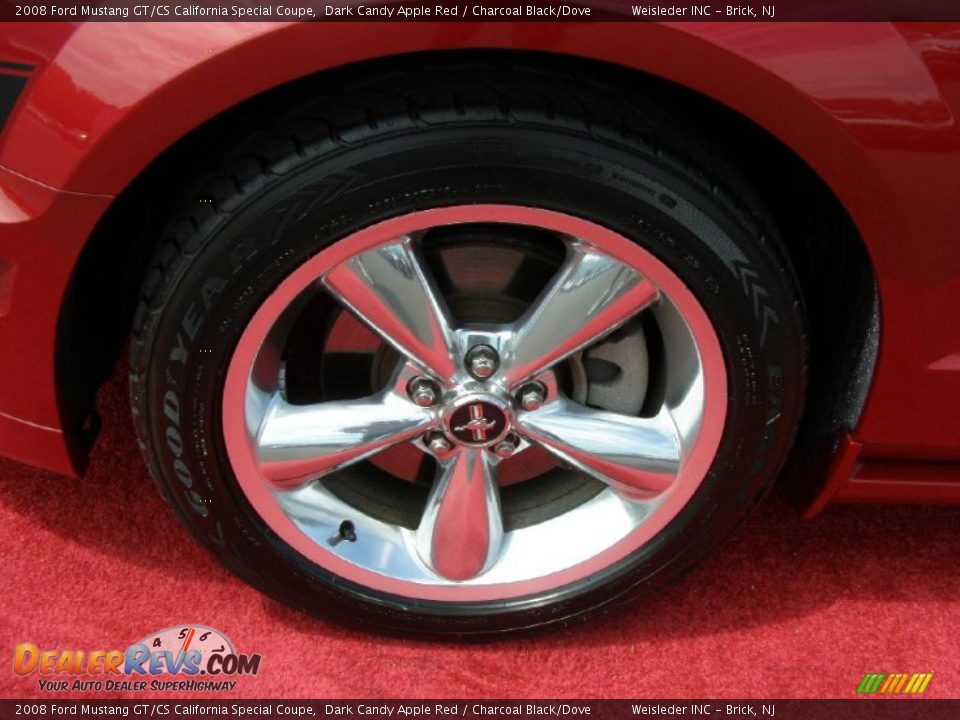 2008 Ford Mustang GT/CS California Special Coupe Dark Candy Apple Red / Charcoal Black/Dove Photo #5