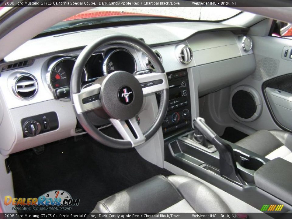 2008 Ford Mustang GT/CS California Special Coupe Dark Candy Apple Red / Charcoal Black/Dove Photo #12