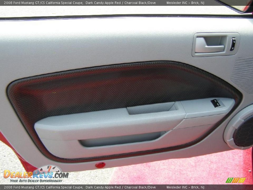 2008 Ford Mustang GT/CS California Special Coupe Dark Candy Apple Red / Charcoal Black/Dove Photo #13