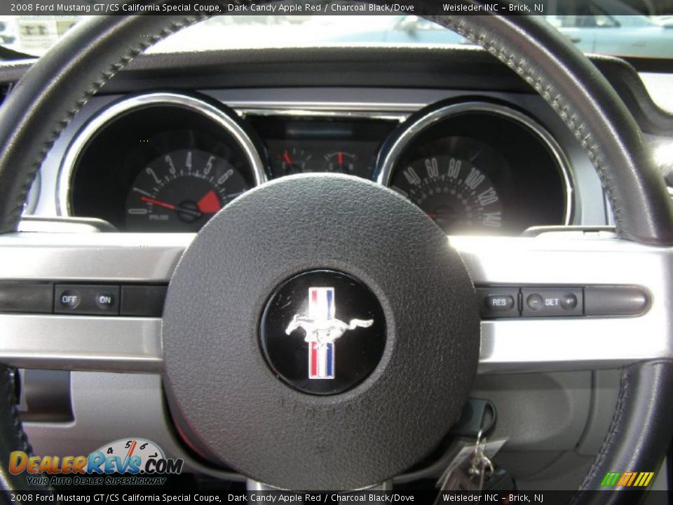 2008 Ford Mustang GT/CS California Special Coupe Dark Candy Apple Red / Charcoal Black/Dove Photo #21