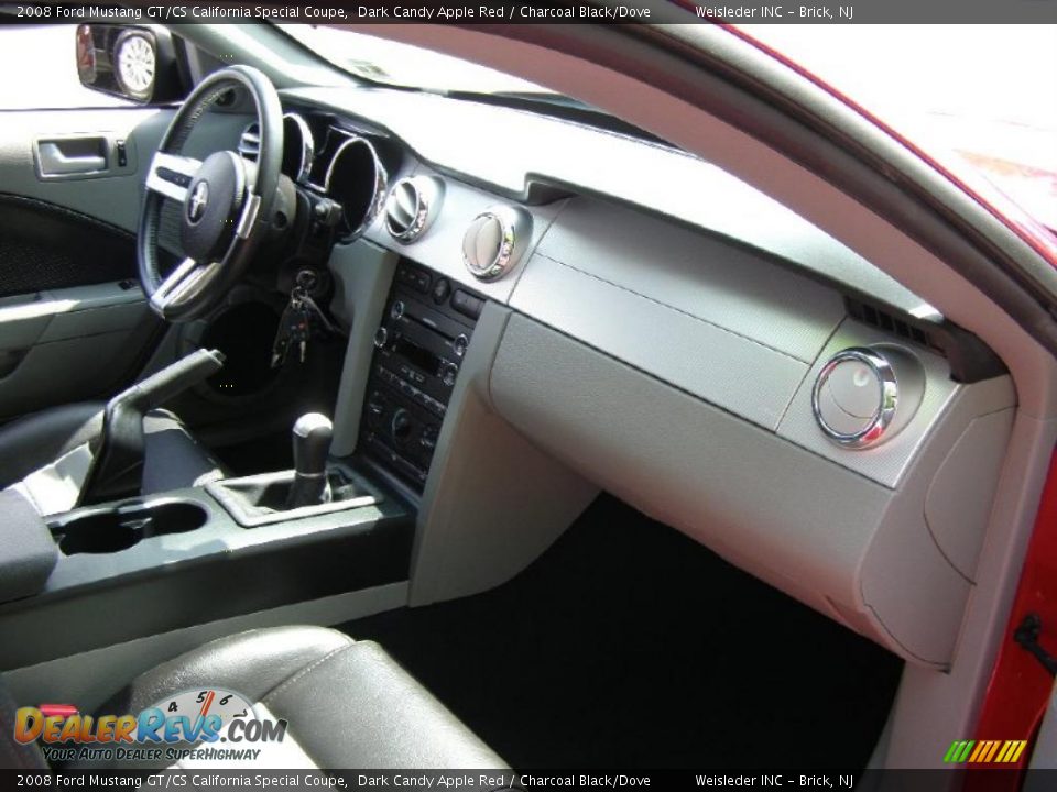 2008 Ford Mustang GT/CS California Special Coupe Dark Candy Apple Red / Charcoal Black/Dove Photo #24