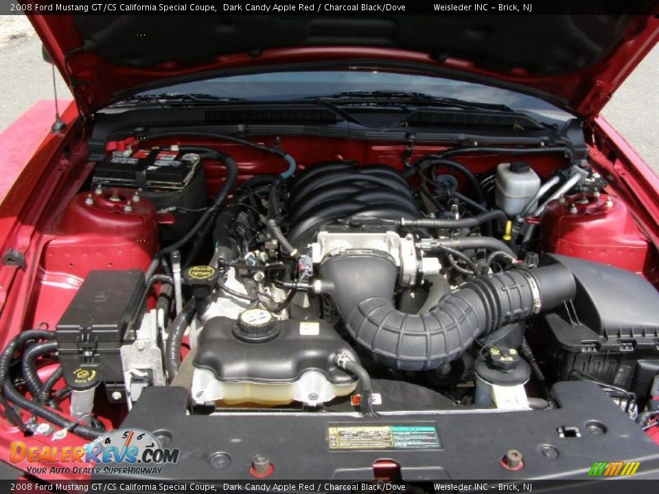 2008 Ford Mustang GT/CS California Special Coupe Dark Candy Apple Red / Charcoal Black/Dove Photo #27