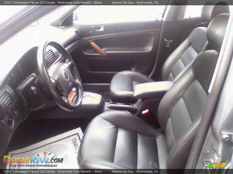 2003 Volkswagen Passat GLX Sedan Silverstone Grey Metallic / Black Photo #6