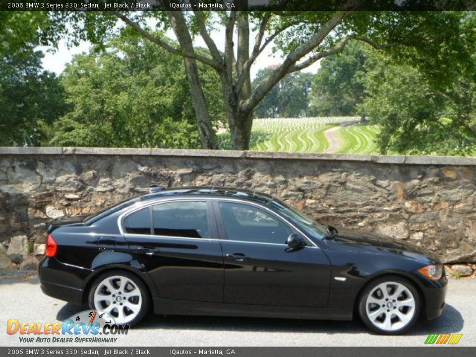 2006 BMW 3 Series 330i Sedan Jet Black / Black Photo #2