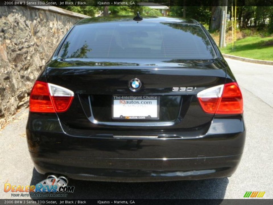 2006 BMW 3 Series 330i Sedan Jet Black / Black Photo #6