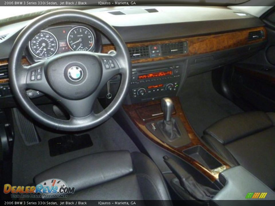 2006 BMW 3 Series 330i Sedan Jet Black / Black Photo #7