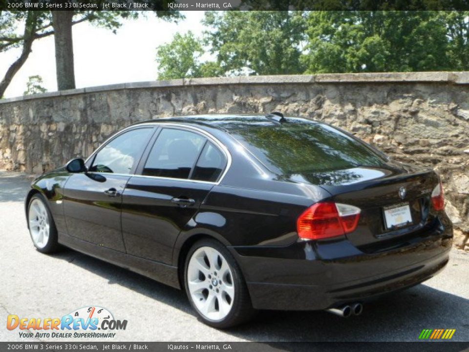 2006 BMW 3 Series 330i Sedan Jet Black / Black Photo #13