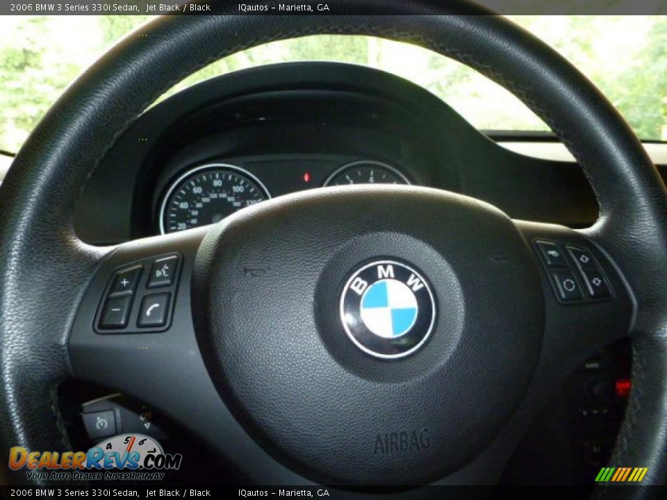 2006 BMW 3 Series 330i Sedan Jet Black / Black Photo #18