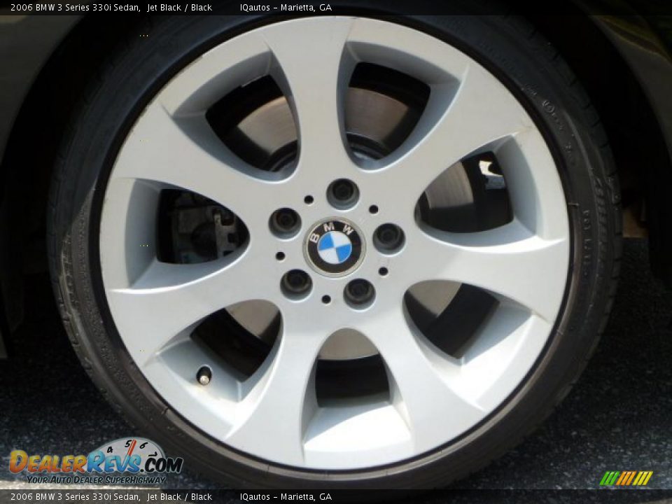 2006 BMW 3 Series 330i Sedan Jet Black / Black Photo #32