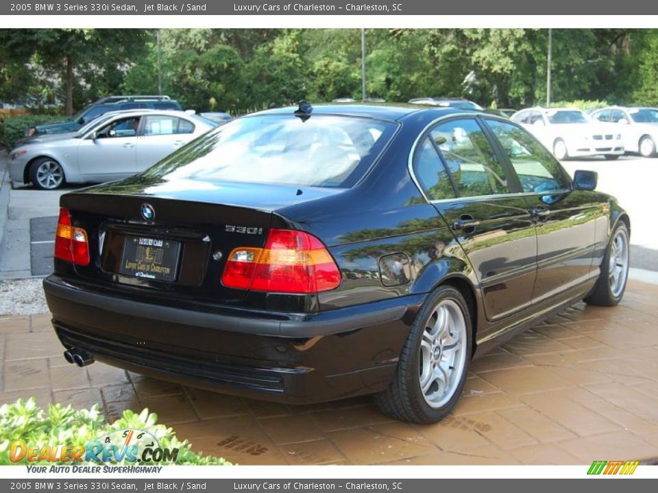 2005 BMW 3 Series 330i Sedan Jet Black / Sand Photo #3