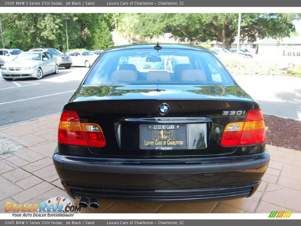 2005 BMW 3 Series 330i Sedan Jet Black / Sand Photo #4