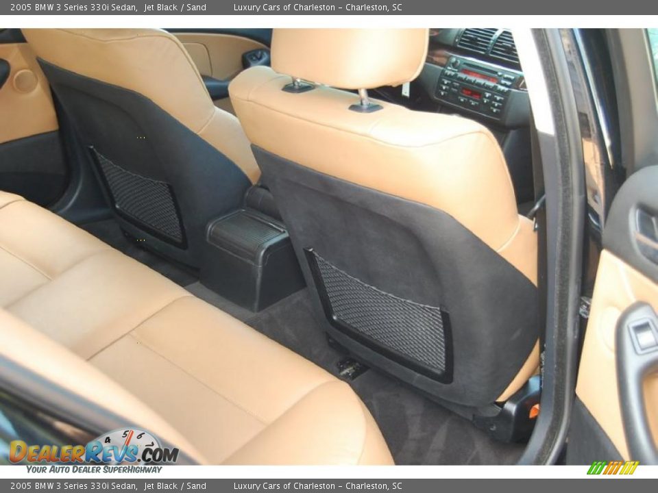 2005 BMW 3 Series 330i Sedan Jet Black / Sand Photo #15