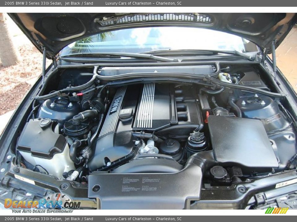 2005 BMW 3 Series 330i Sedan Jet Black / Sand Photo #20