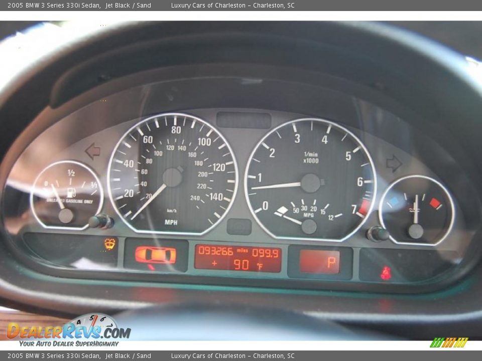 2005 BMW 3 Series 330i Sedan Jet Black / Sand Photo #23