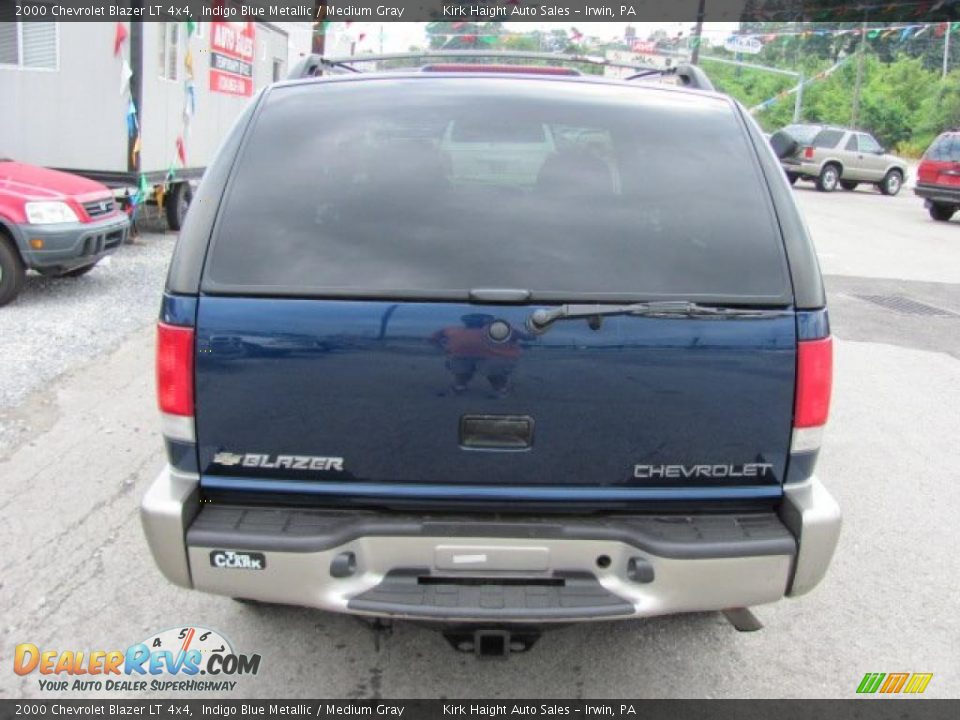 2000 Chevrolet Blazer LT 4x4 Indigo Blue Metallic / Medium Gray Photo #3