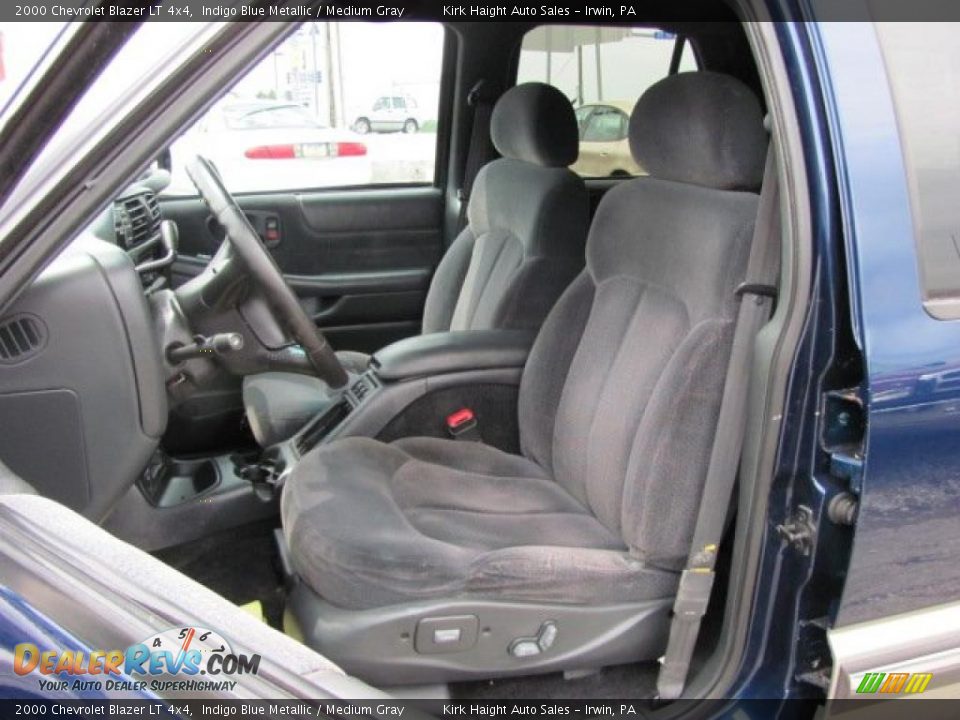2000 Chevrolet Blazer LT 4x4 Indigo Blue Metallic / Medium Gray Photo #8