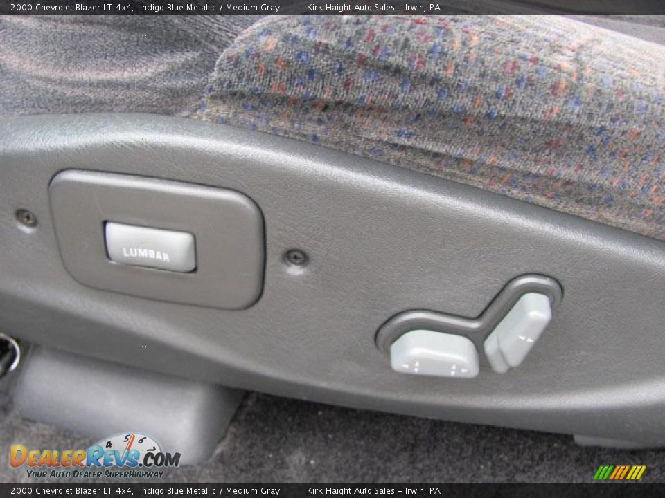 2000 Chevrolet Blazer LT 4x4 Indigo Blue Metallic / Medium Gray Photo #14