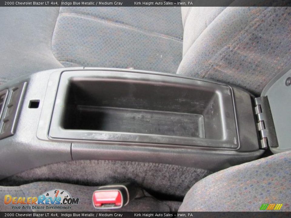2000 Chevrolet Blazer LT 4x4 Indigo Blue Metallic / Medium Gray Photo #17