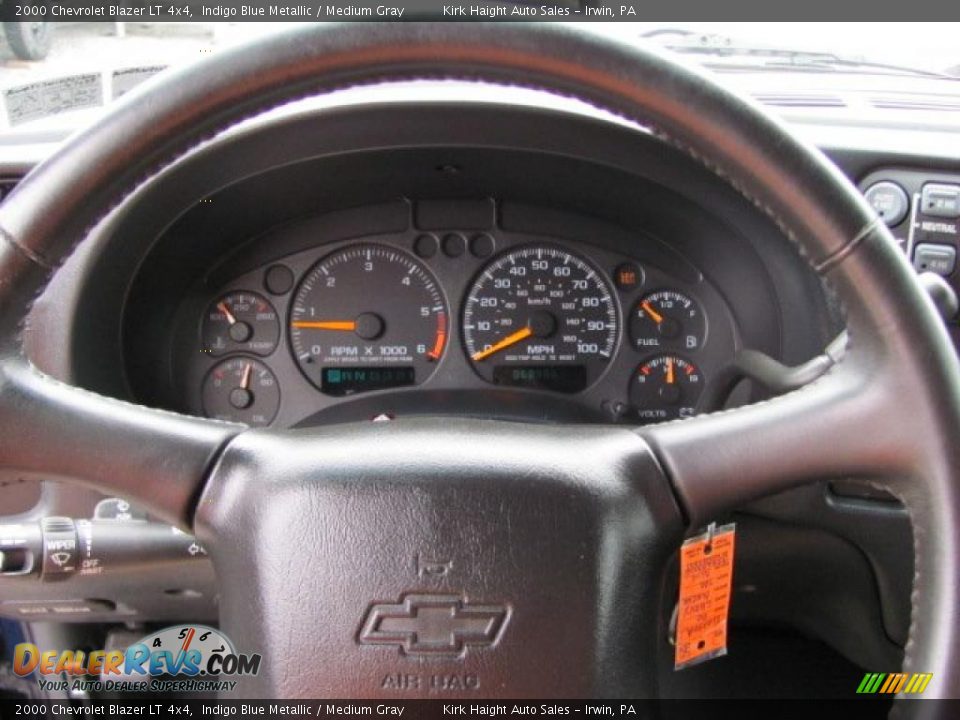 2000 Chevrolet Blazer LT 4x4 Indigo Blue Metallic / Medium Gray Photo #20