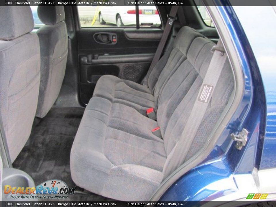 2000 Chevrolet Blazer LT 4x4 Indigo Blue Metallic / Medium Gray Photo #23