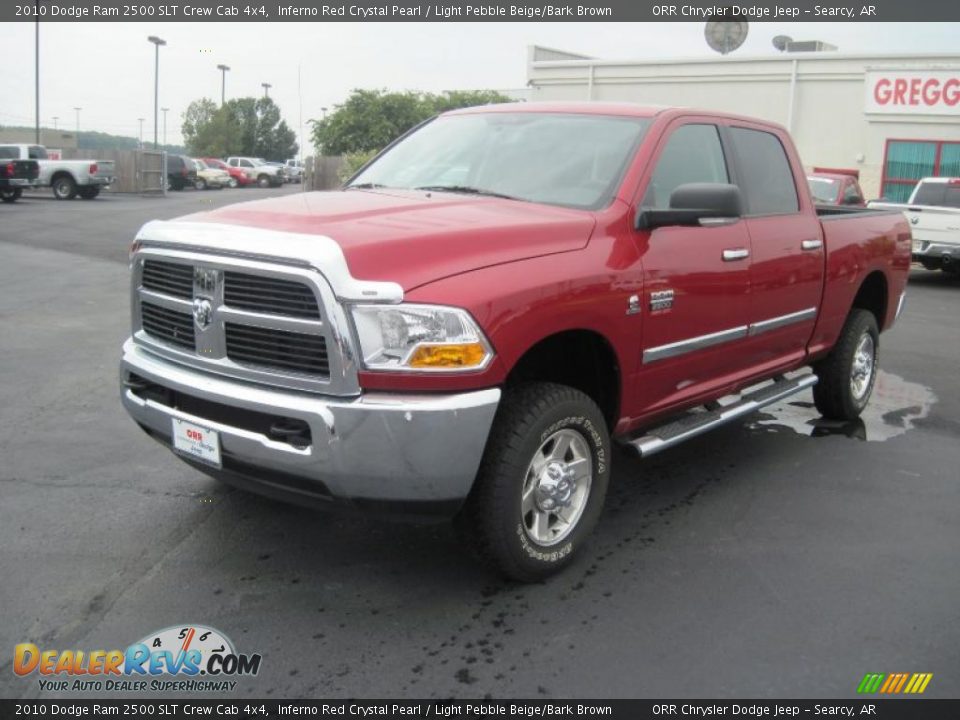 2010 Dodge Ram 2500 SLT Crew Cab 4x4 Inferno Red Crystal Pearl / Light Pebble Beige/Bark Brown Photo #1