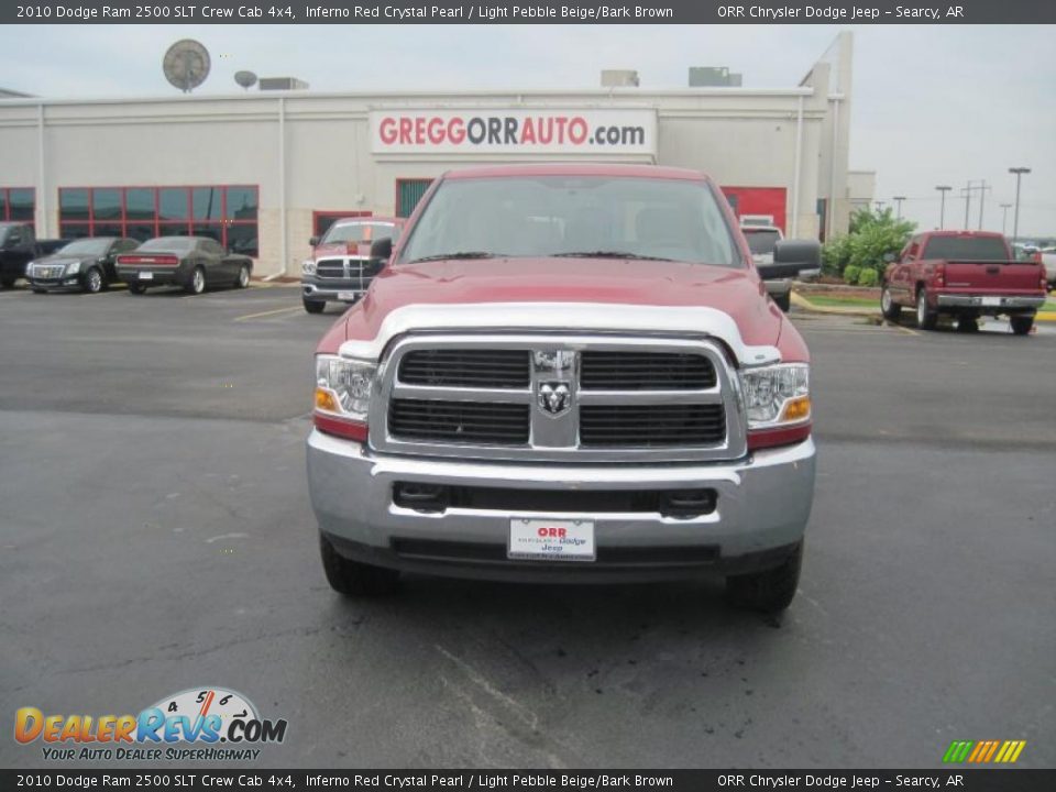 2010 Dodge Ram 2500 SLT Crew Cab 4x4 Inferno Red Crystal Pearl / Light Pebble Beige/Bark Brown Photo #2