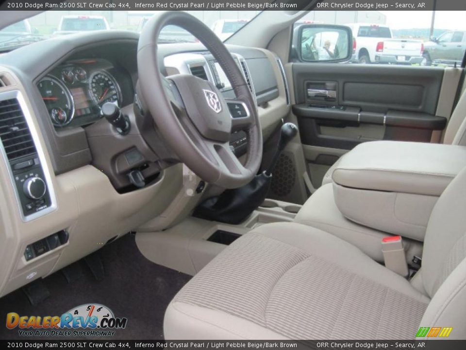 2010 Dodge Ram 2500 SLT Crew Cab 4x4 Inferno Red Crystal Pearl / Light Pebble Beige/Bark Brown Photo #7