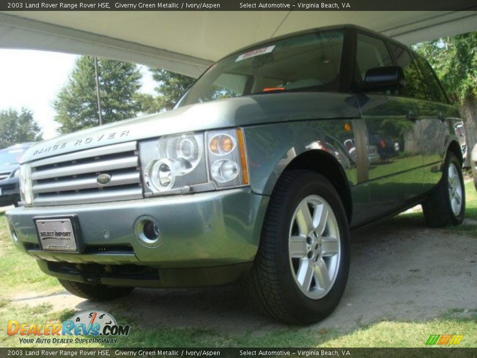 2003 Land Rover Range Rover HSE Giverny Green Metallic / Ivory/Aspen Photo #1
