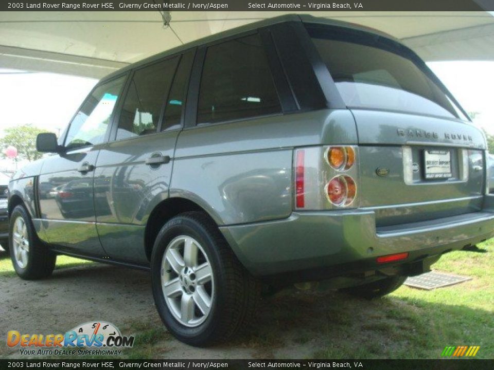 2003 Land Rover Range Rover HSE Giverny Green Metallic / Ivory/Aspen Photo #3
