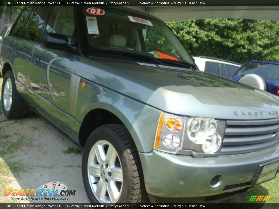 2003 Land Rover Range Rover HSE Giverny Green Metallic / Ivory/Aspen Photo #6