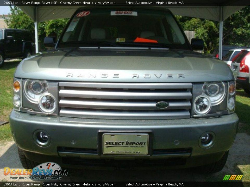 2003 Land Rover Range Rover HSE Giverny Green Metallic / Ivory/Aspen Photo #7