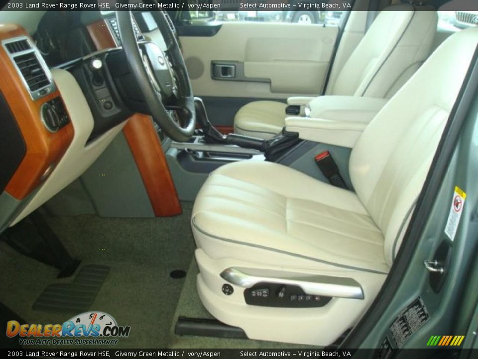 2003 Land Rover Range Rover HSE Giverny Green Metallic / Ivory/Aspen Photo #8