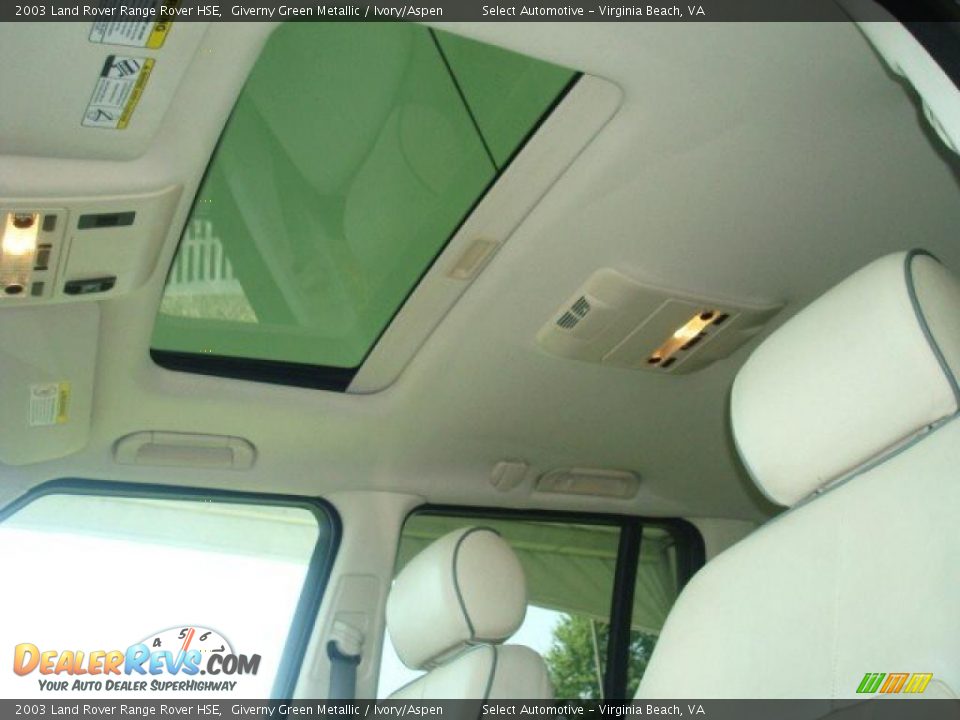 2003 Land Rover Range Rover HSE Giverny Green Metallic / Ivory/Aspen Photo #18
