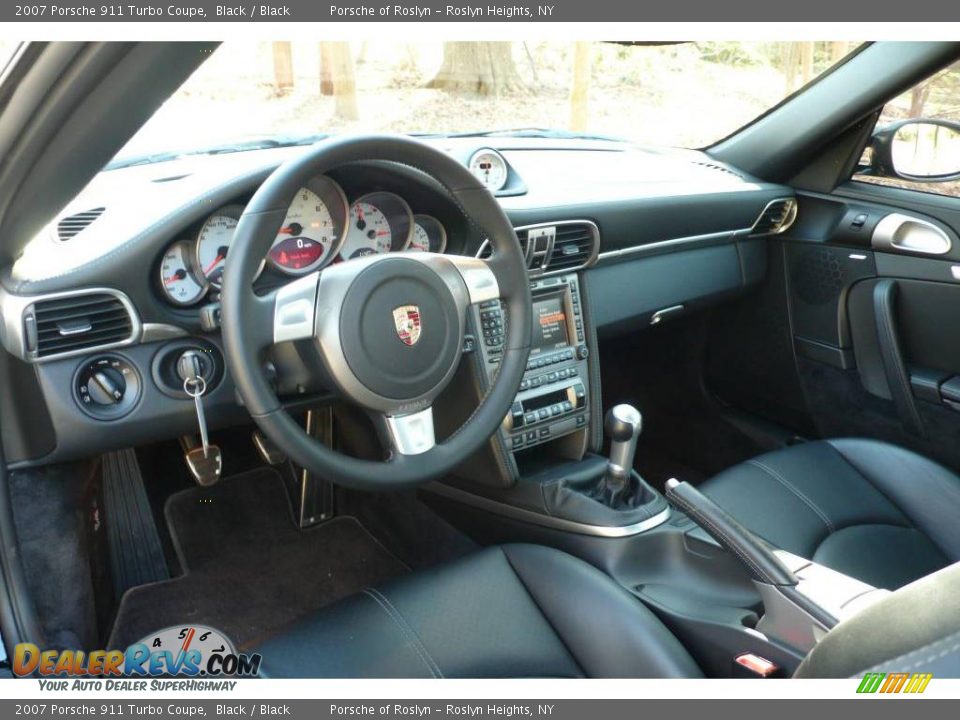 2007 Porsche 911 Turbo Coupe Black / Black Photo #12