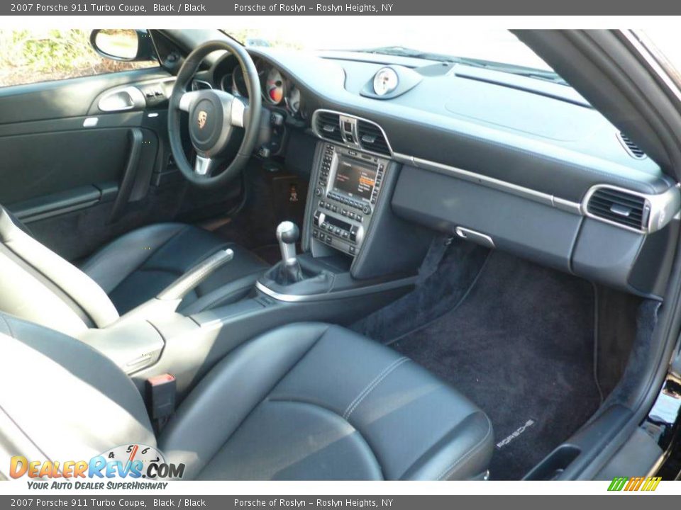 2007 Porsche 911 Turbo Coupe Black / Black Photo #14