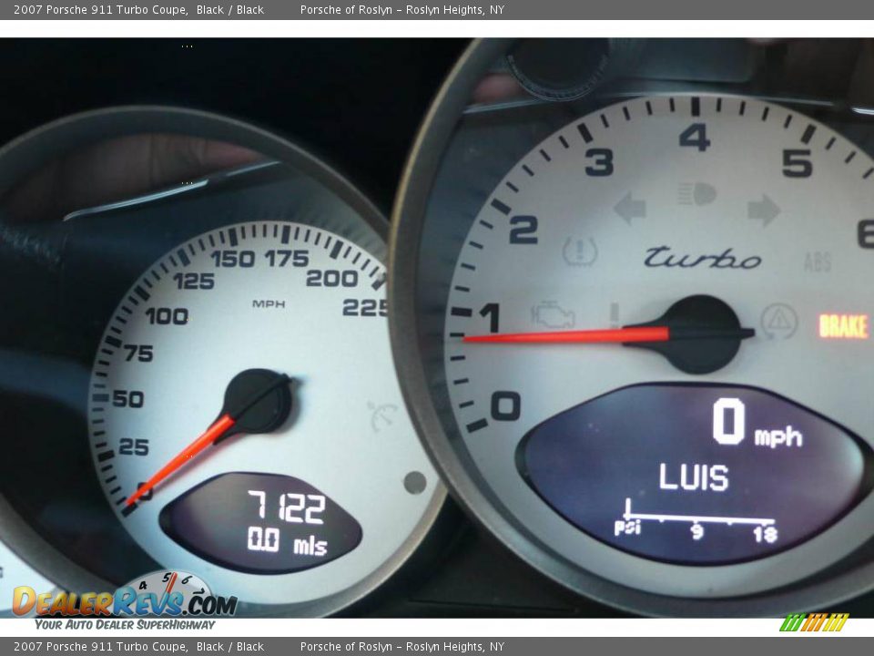 2007 Porsche 911 Turbo Coupe Black / Black Photo #20