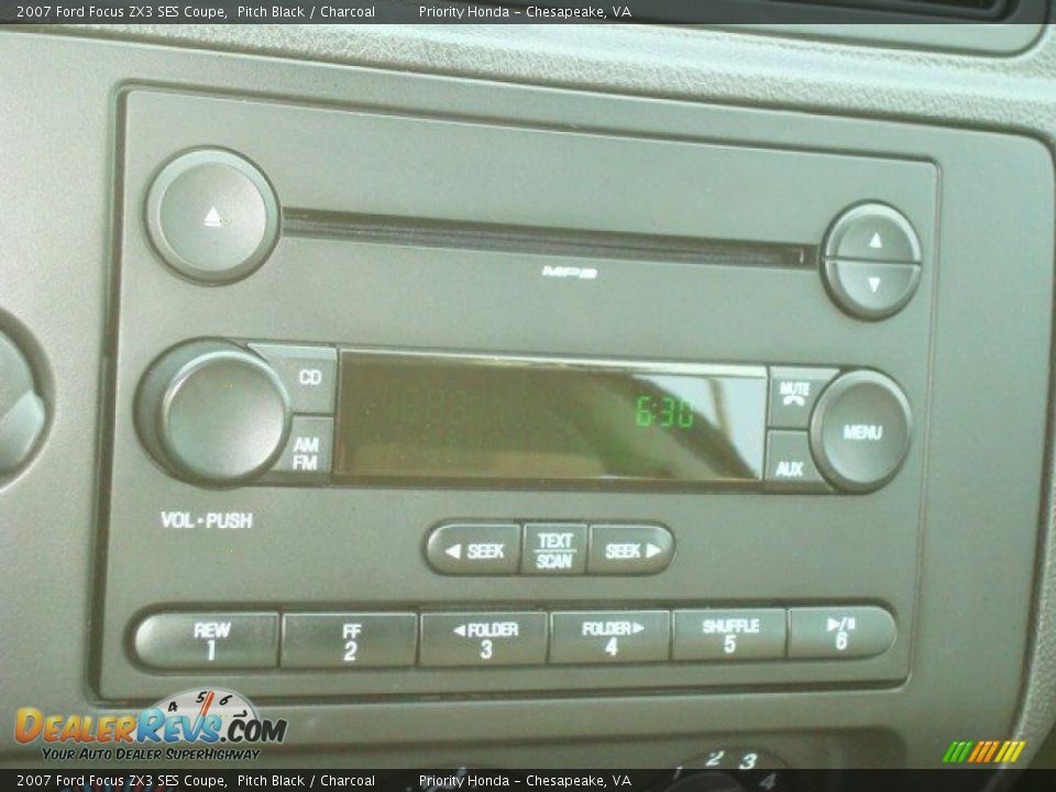 2007 Ford Focus ZX3 SES Coupe Pitch Black / Charcoal Photo #14