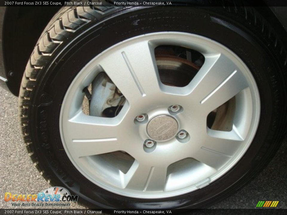 2007 Ford Focus ZX3 SES Coupe Pitch Black / Charcoal Photo #21