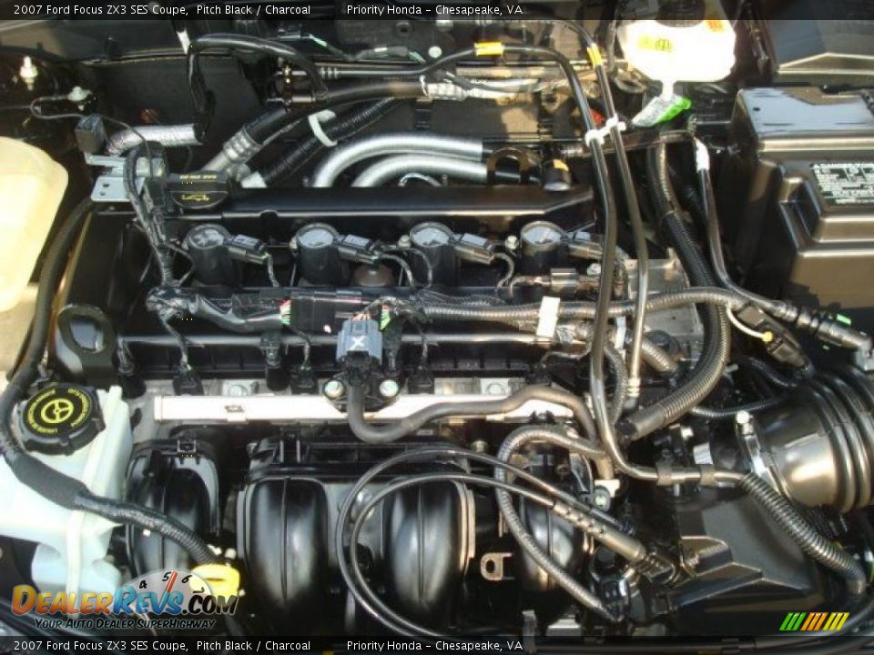 2007 Ford Focus ZX3 SES Coupe Pitch Black / Charcoal Photo #23