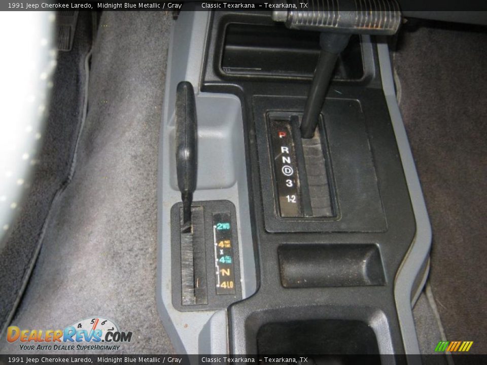 1991 Jeep Cherokee Laredo Midnight Blue Metallic / Gray Photo #12