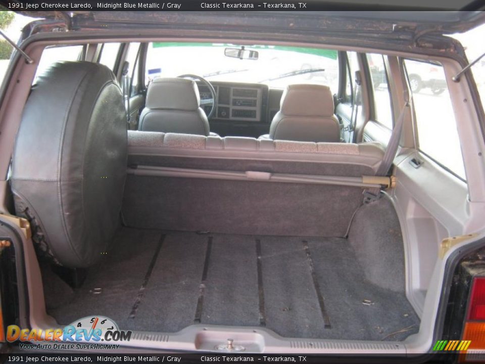 1991 Jeep Cherokee Laredo Midnight Blue Metallic / Gray Photo #17