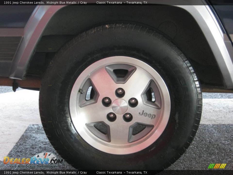 1991 Jeep Cherokee Laredo Midnight Blue Metallic / Gray Photo #19
