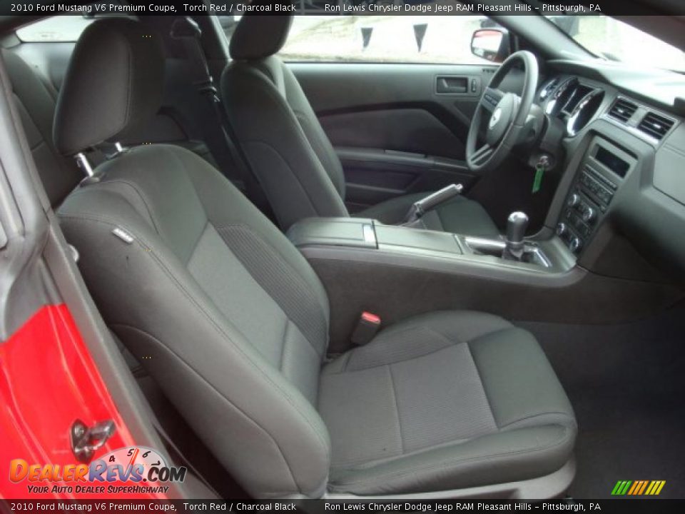 2010 Ford Mustang V6 Premium Coupe Torch Red / Charcoal Black Photo #13