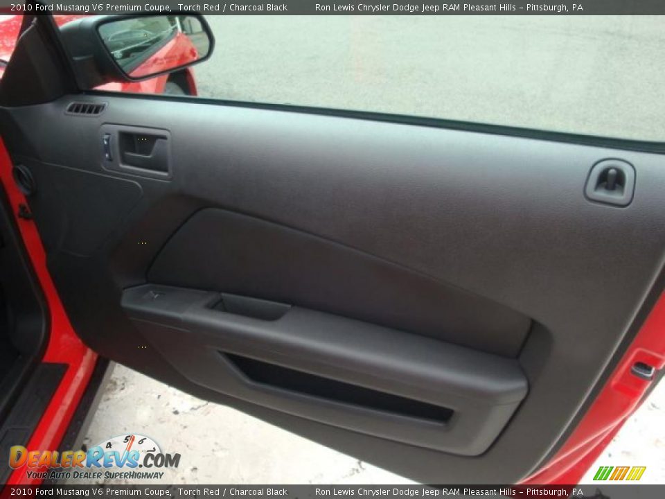 2010 Ford Mustang V6 Premium Coupe Torch Red / Charcoal Black Photo #15